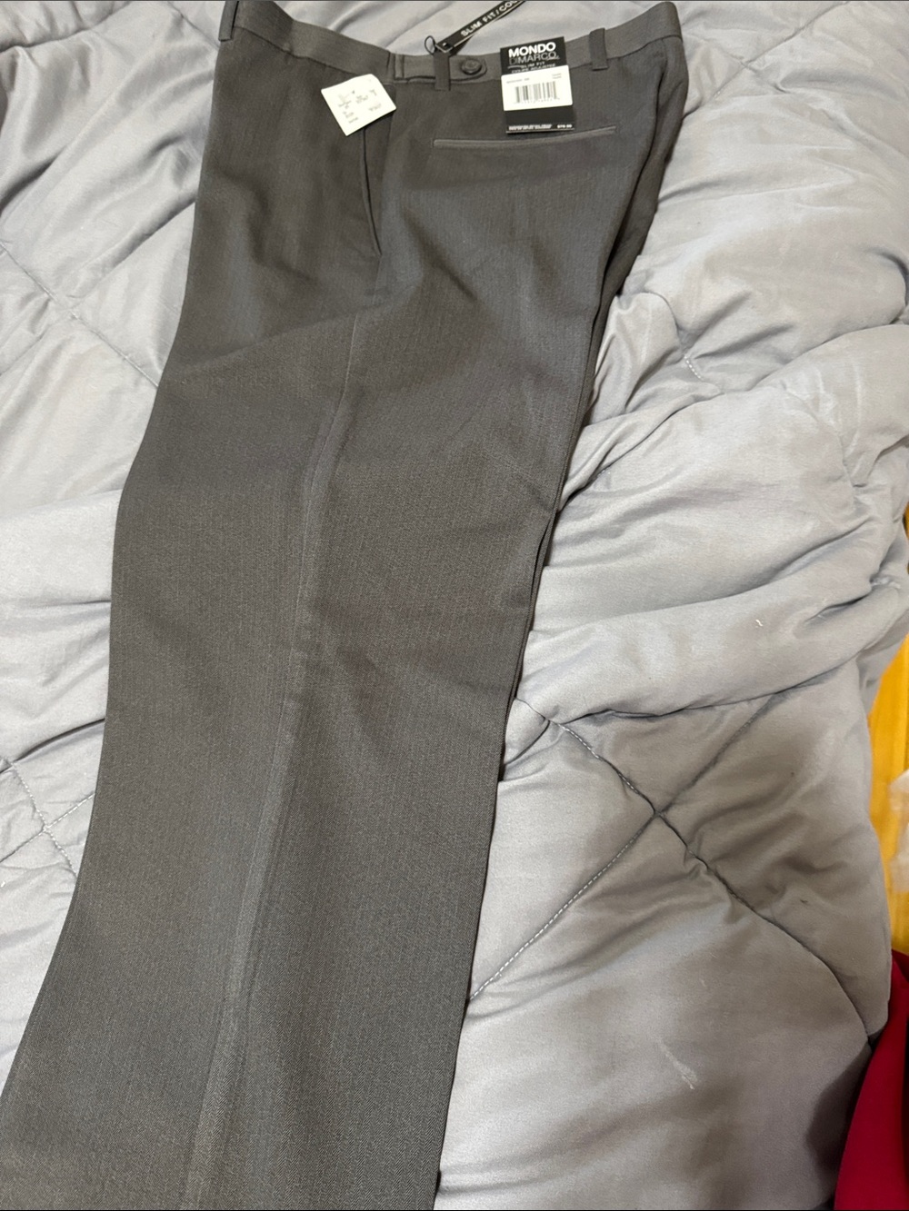Mondo Uomo Men's Dress Pants in Charcoal Gray
